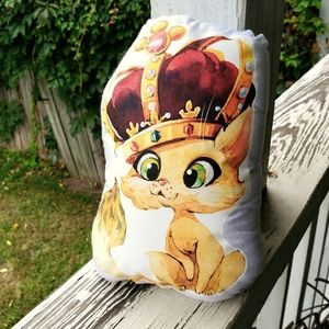 Emperor Kitty Pillow Pal. New.